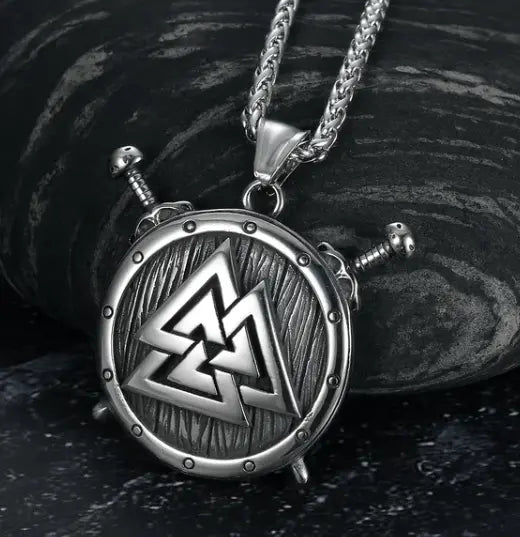 Asgard Crafted Circular Horn Rune Pendant Chain - Designs by Mysh