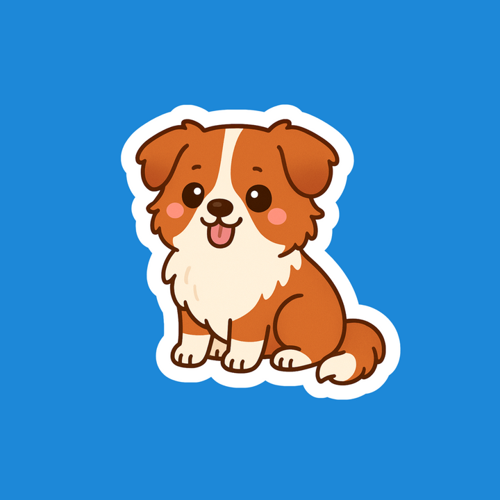 Australian Shepherd Red and White Kawaii