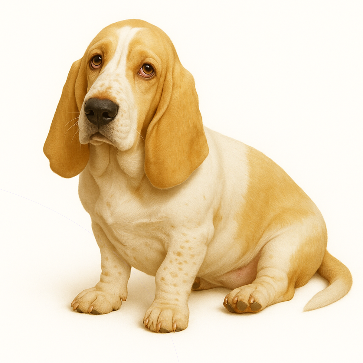 Basset Hound Dog Stickers – Watercolor Vinyl Sticker, 3” Durable Pet Decal for Laptop, Water Bottle, Journal