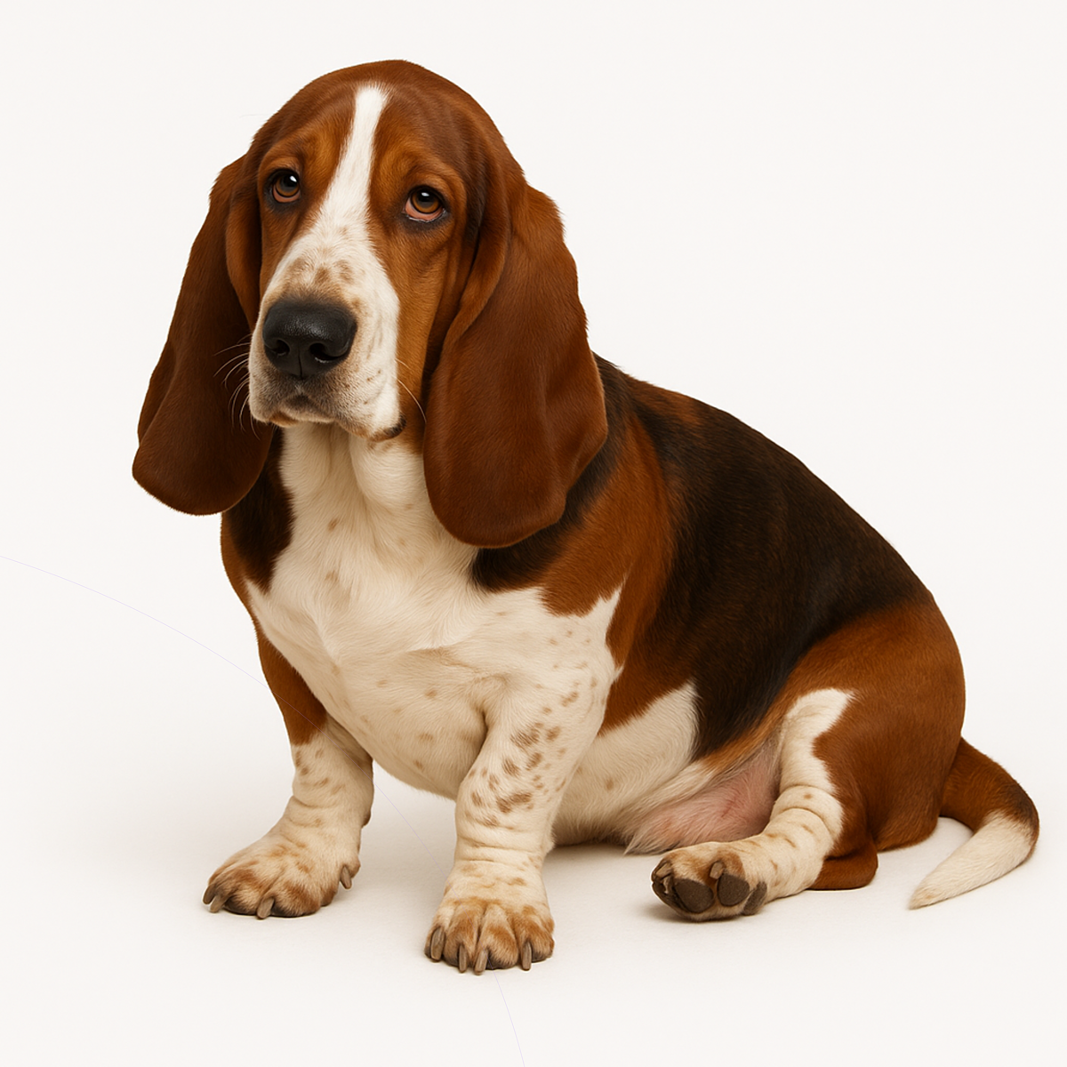 Basset Hound Dog Stickers – Watercolor Vinyl Sticker, 3” Durable Pet Decal for Laptop, Water Bottle, Journal