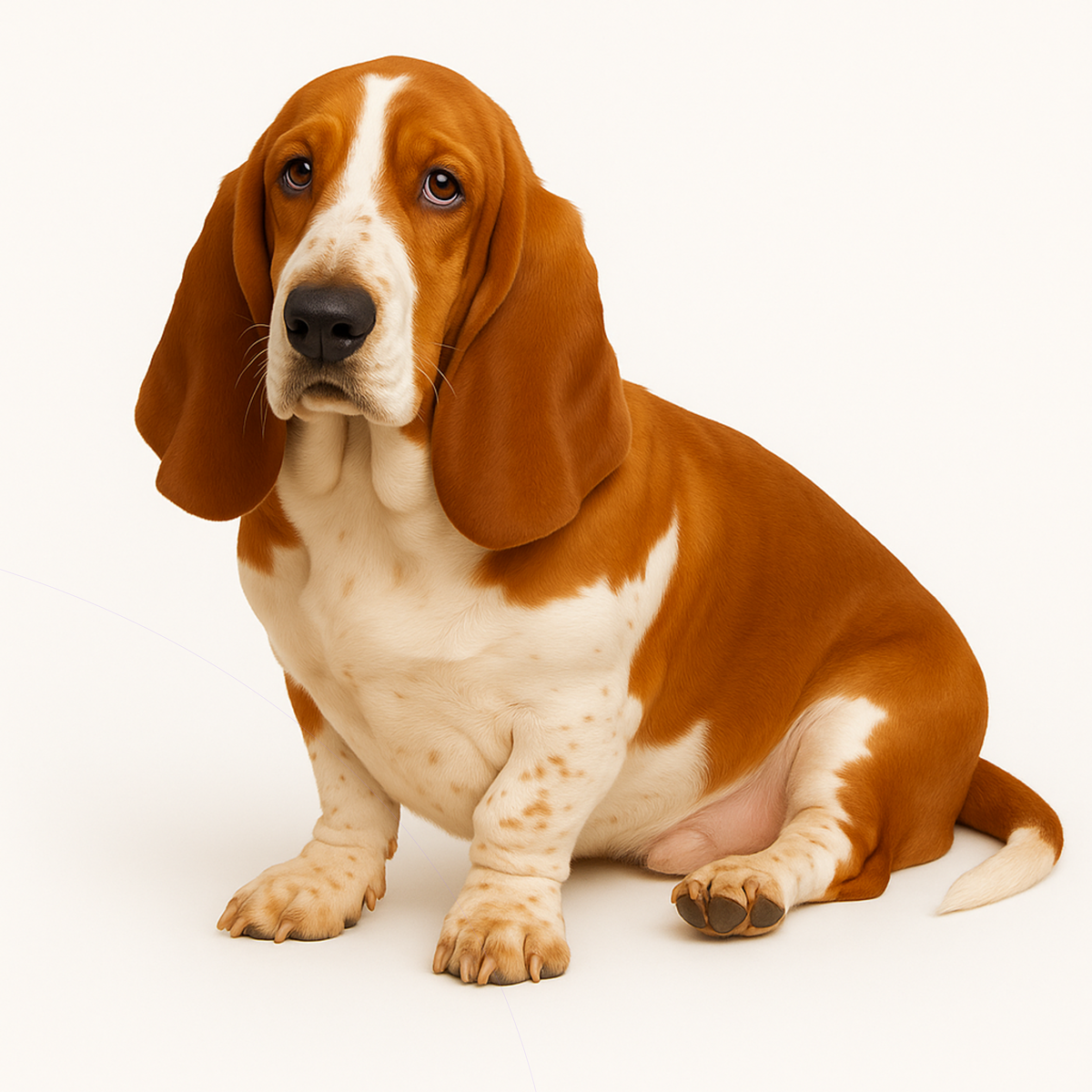 Basset Hound Dog Stickers – Watercolor Vinyl Sticker, 3” Durable Pet Decal for Laptop, Water Bottle, Journal