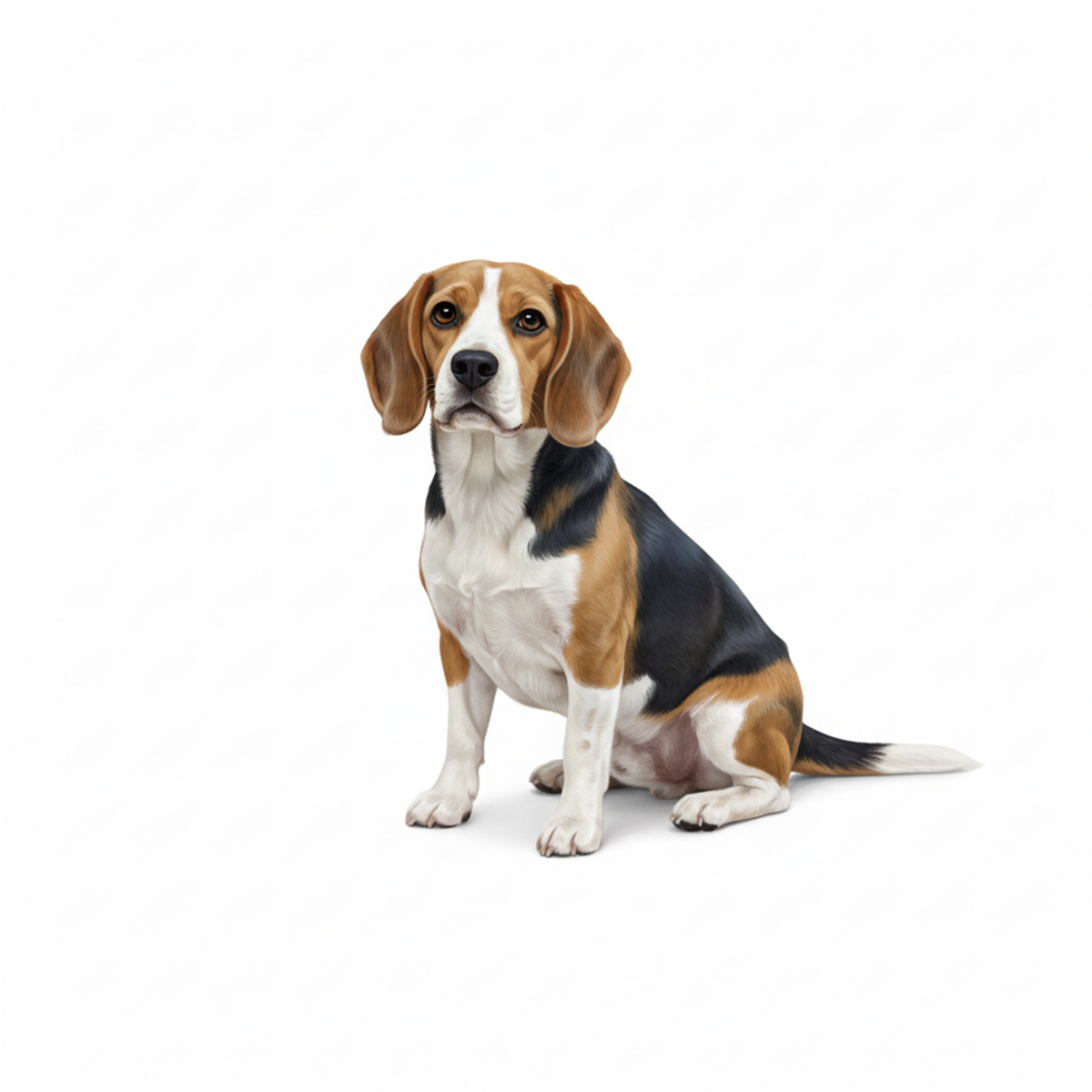 Beagle Watercolor Style - Vinyl Stickers