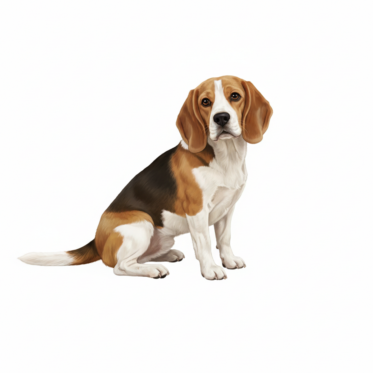 Beagle Watercolor Style - Vinyl Stickers