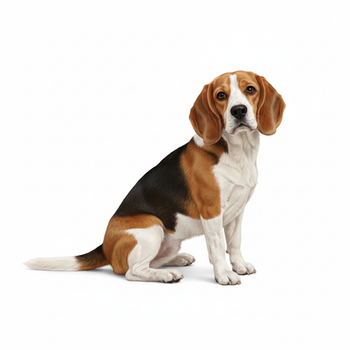 Beagle Watercolor Style - Vinyl Stickers