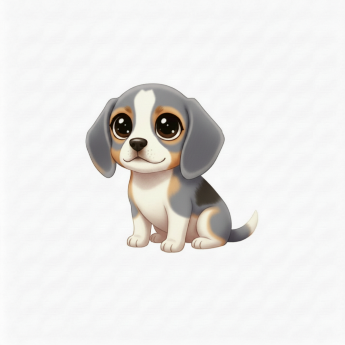 Beagle Kawaii Style - Vinyl Stickers
