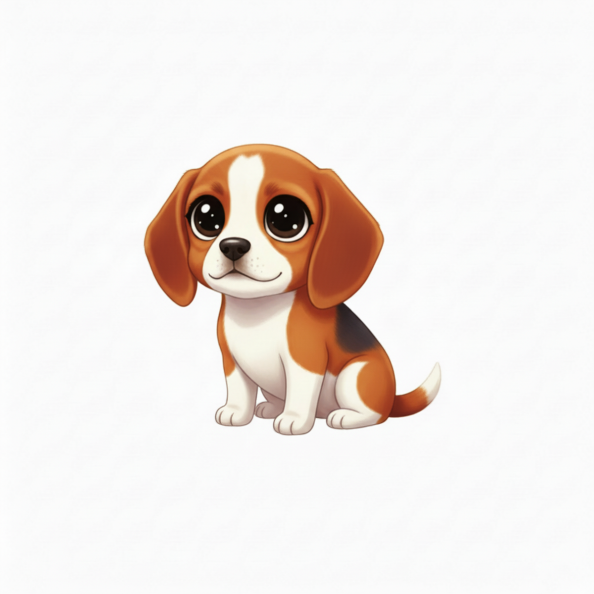 Beagle Kawaii Style - Vinyl Stickers