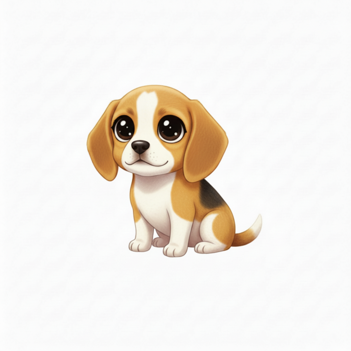 Beagle Kawaii Style - Vinyl Stickers