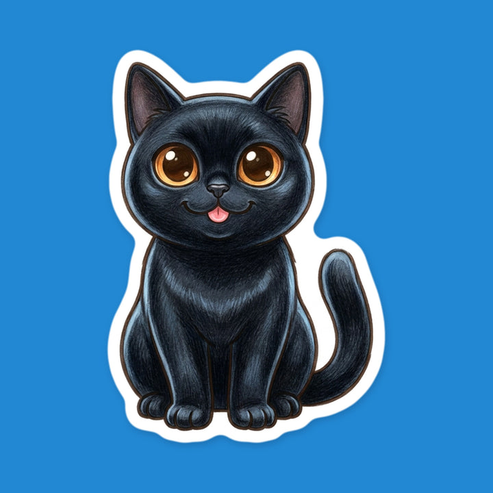 Bombay Cat kawaii vinyl sticker – Designs by Mysh