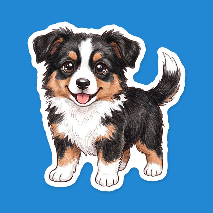 Border Collie Black Tricolor kawaii vinyl sticker – Designs by Mysh