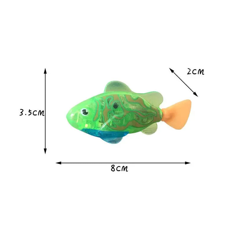 Cat Interactive Electric Fish Toy Water Cat Toy for Indoor Play Swimming Robot Fish Toy for Cat and Dog with LED Light Pet Toys - Designs by Mysh