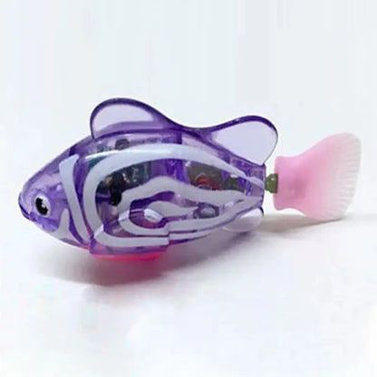 Cat Interactive Electric Fish Toy Water Cat Toy for Indoor Play Swimming Robot Fish Toy for Cat and Dog with LED Light Pet Toys - Designs by Mysh