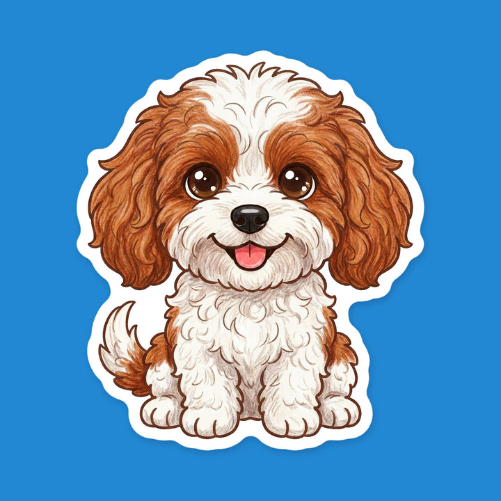 Cavapoo Blenheim kawaii vinyl sticker – Designs by Mysh