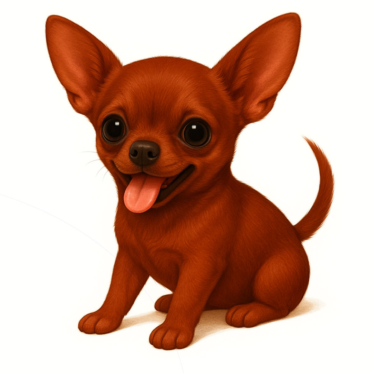 Chihuahua Dog Stickers – Die-Cut Watercolor Vinyl Sticker, 3” Durable Pet Decal for Laptop, Water Bottle, Journal