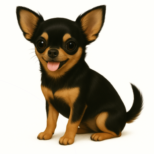 Chihuahua Dog Stickers – Die-Cut Watercolor Vinyl Sticker, 3” Durable Pet Decal for Laptop, Water Bottle, Journal - Designs by Mysh