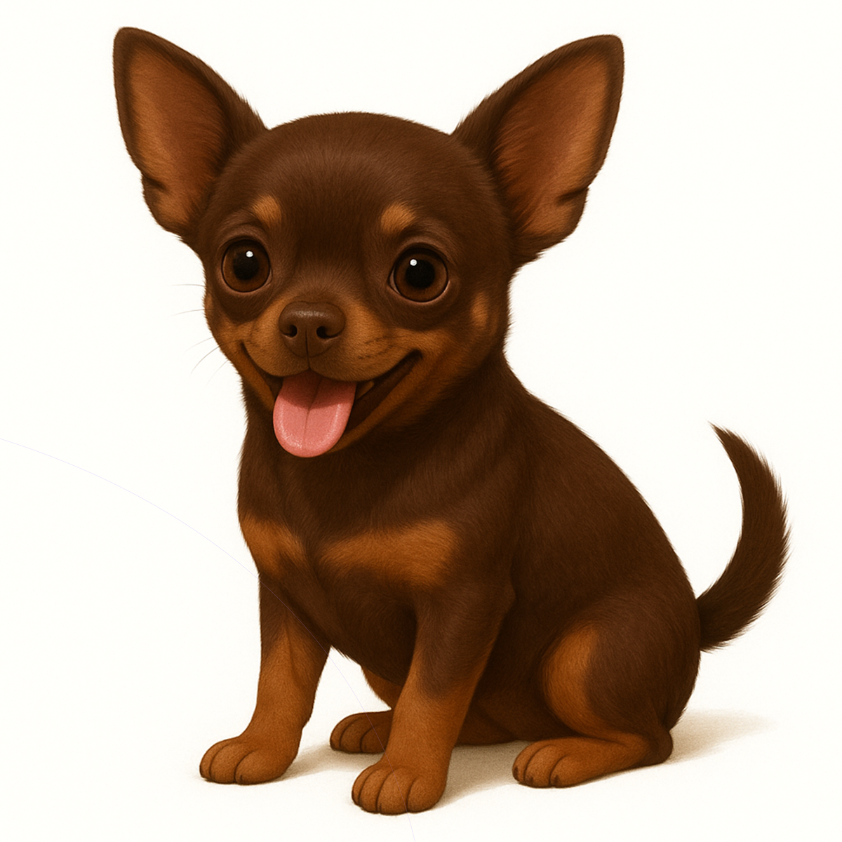 Chihuahua Dog Stickers – Die-Cut Watercolor Vinyl Sticker, 3” Durable Pet Decal for Laptop, Water Bottle, Journal