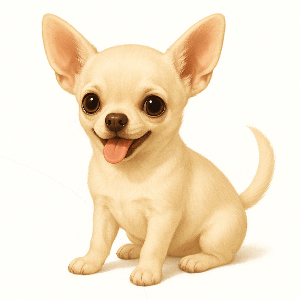 Chihuahua Dog Stickers – Die-Cut Watercolor Vinyl Sticker, 3” Durable Pet Decal for Laptop, Water Bottle, Journal