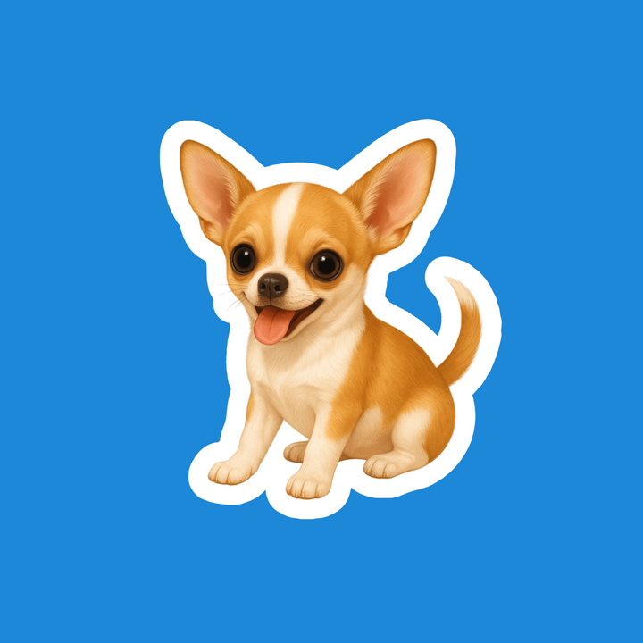 Chihuahua Fawn &amp; White Watercolor – Designs by Mysh