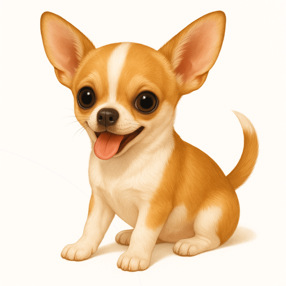Chihuahua Dog Stickers – Die-Cut Watercolor Vinyl Sticker, 3” Durable Pet Decal for Laptop, Water Bottle, Journal