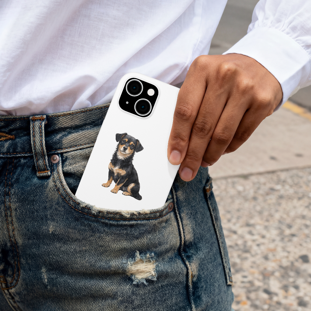 Chiweenie Black and Tan Vinyl Sticker - Care instructions - Designs by Mysh
