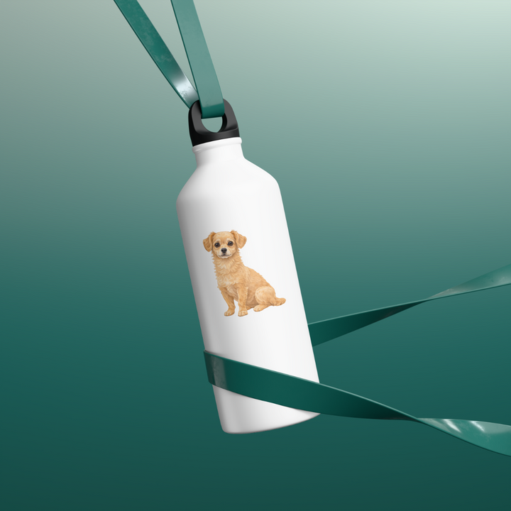 Chiweenie Tan Watercolor Vinyl Sticker - Designs by Mysh