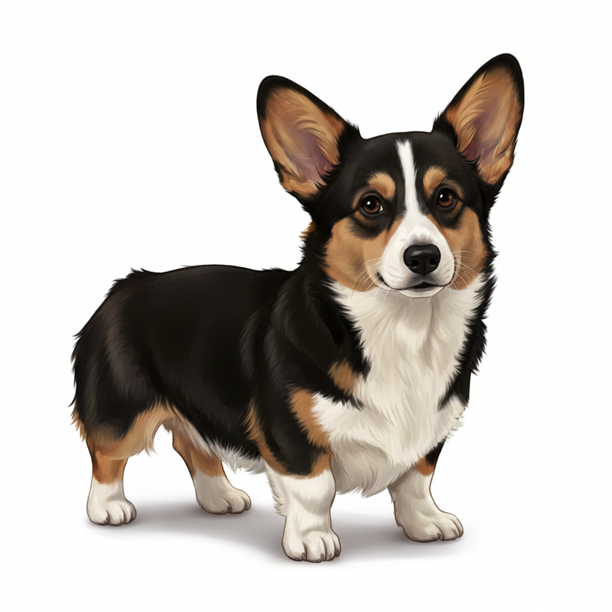 Corgi Watercolor Style Vinyl Stickers