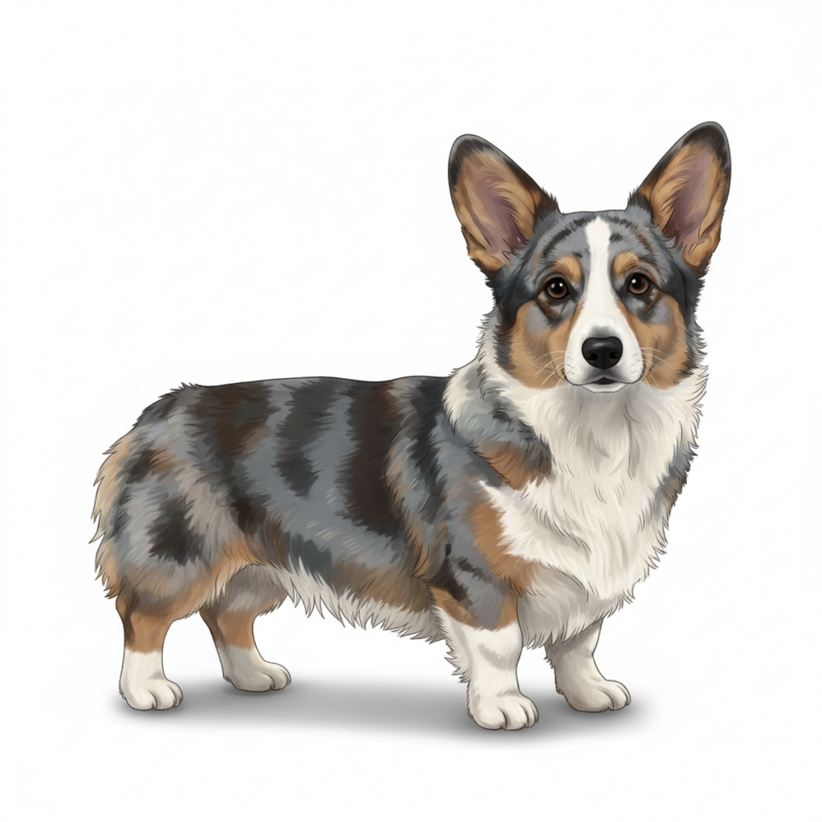 Corgi Watercolor Style Vinyl Stickers