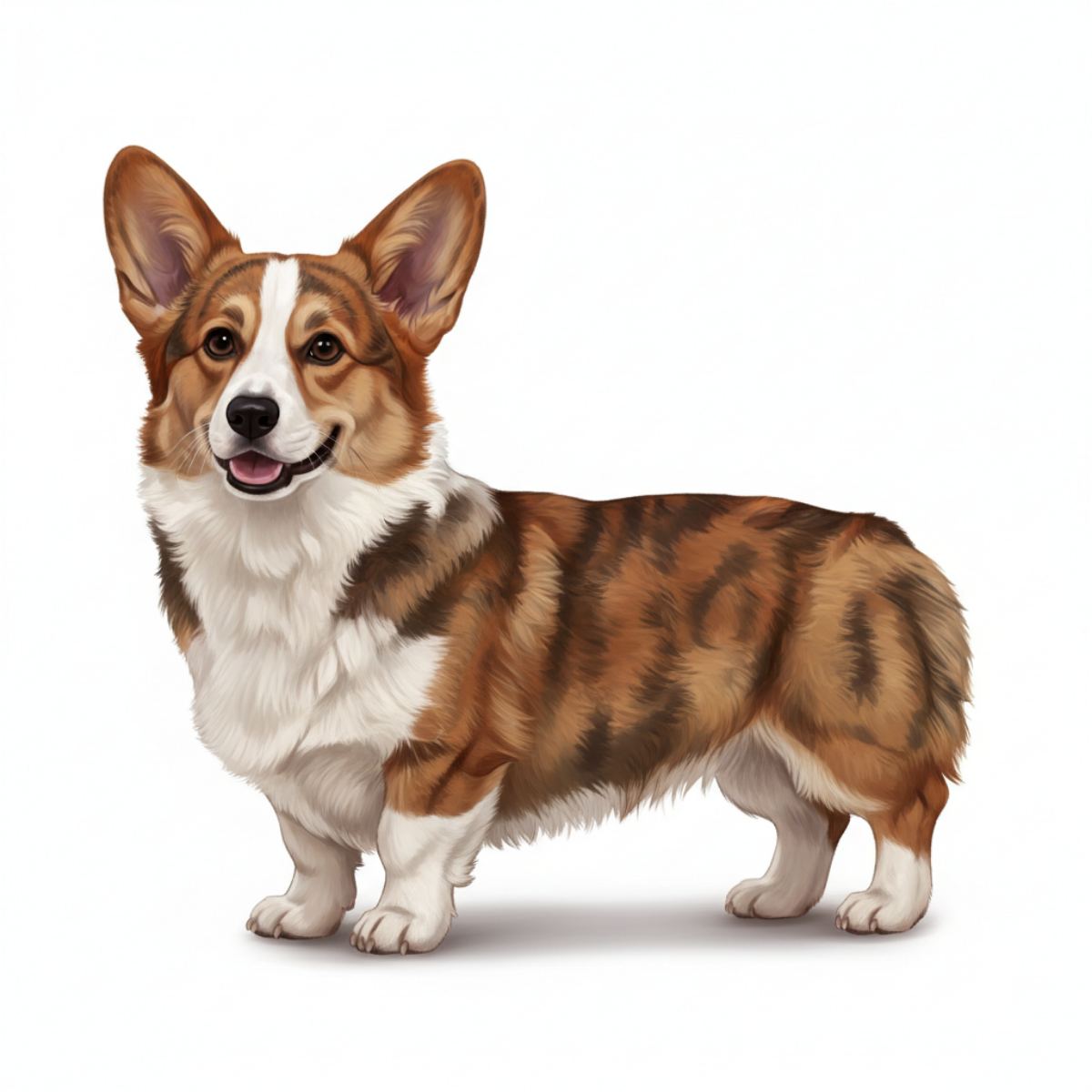Corgi Watercolor Style Vinyl Stickers