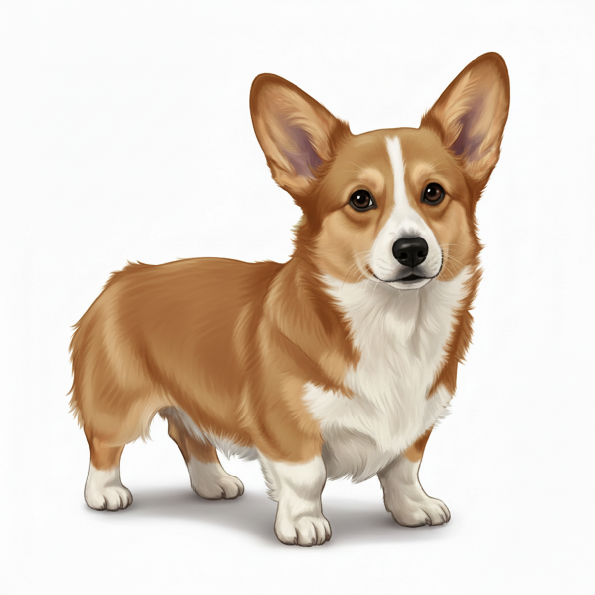 Corgi Watercolor Style Vinyl Stickers