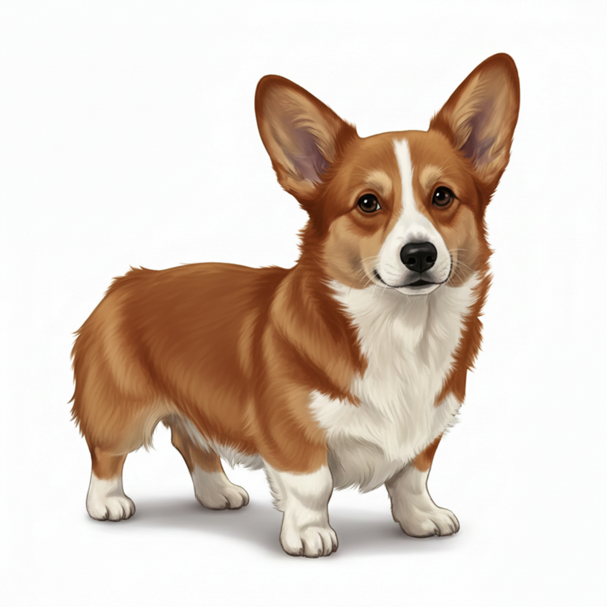 Corgi Watercolor Style Vinyl Stickers
