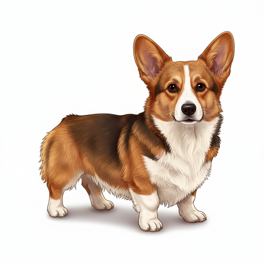 Corgi Watercolor Style Vinyl Stickers