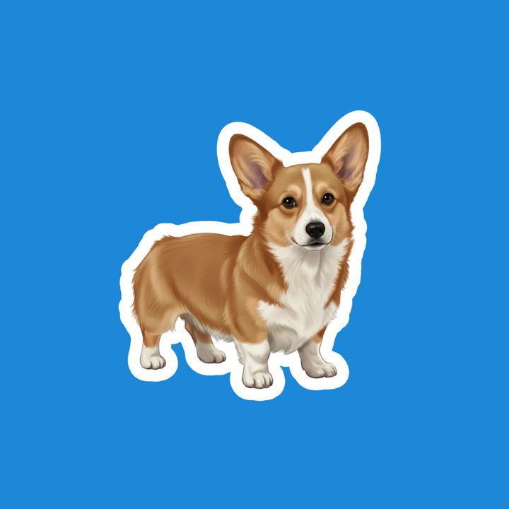 Corgi Fawn Watercolor Vinyl Sticker – Designs by Mysh