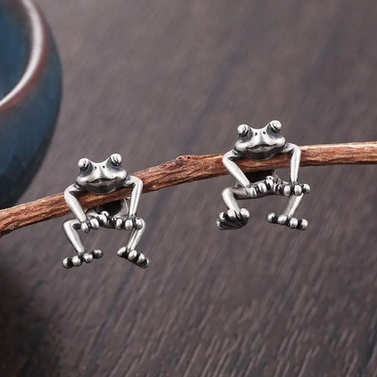 Cute Frog Funny Animal Earrings - Designs by Mysh