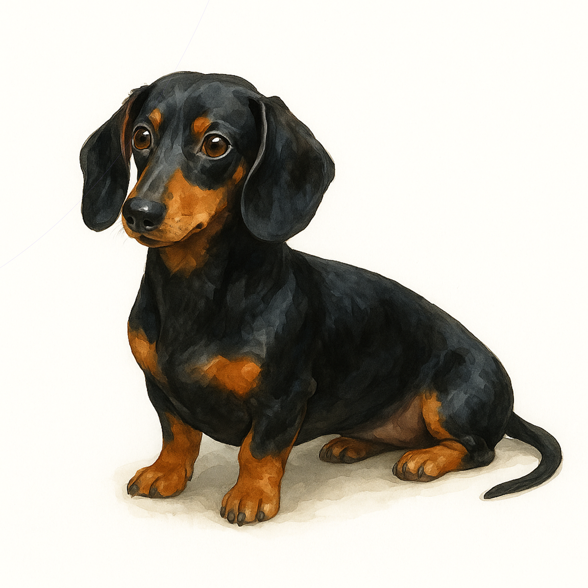 Dachshund Dog Sticker | Cute Wiener Dog Die-Cut Vinyl Sticker | Waterproof Laptop, Water Bottle, Journal Decal – Multiple Color Variations