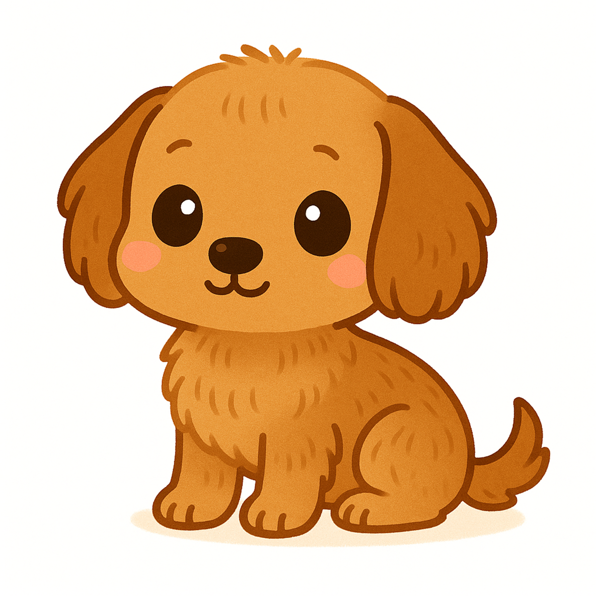 Dachshund Dog Sticker – Cute Kawaii Style | Vinyl Waterproof Die Cut Sticker (3 Inch)