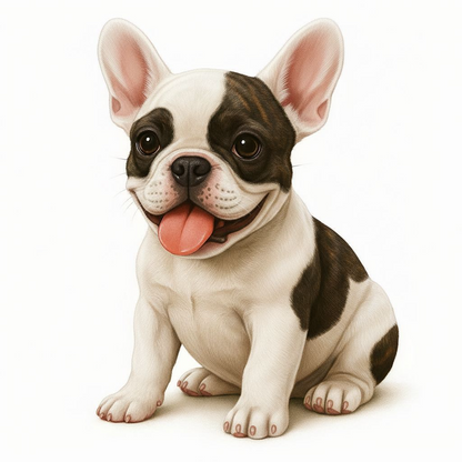 French Bulldog Vinyl Sticker | Watercolor Dog Art | Cute Frenchie Lover Gift | 3” Water-Resistant Vinyl | 9 Color Variants - Designs by Mysh