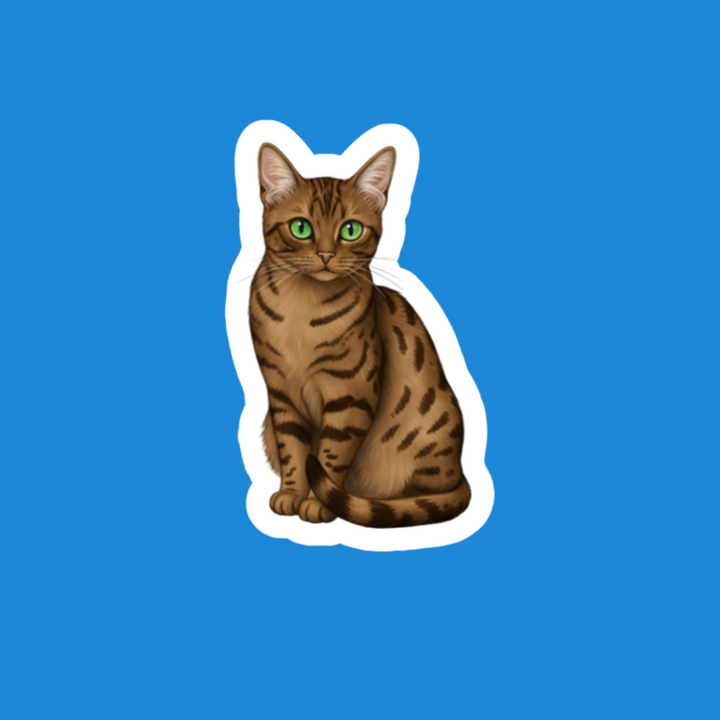 Egyptian Mau Bronze Watercolor