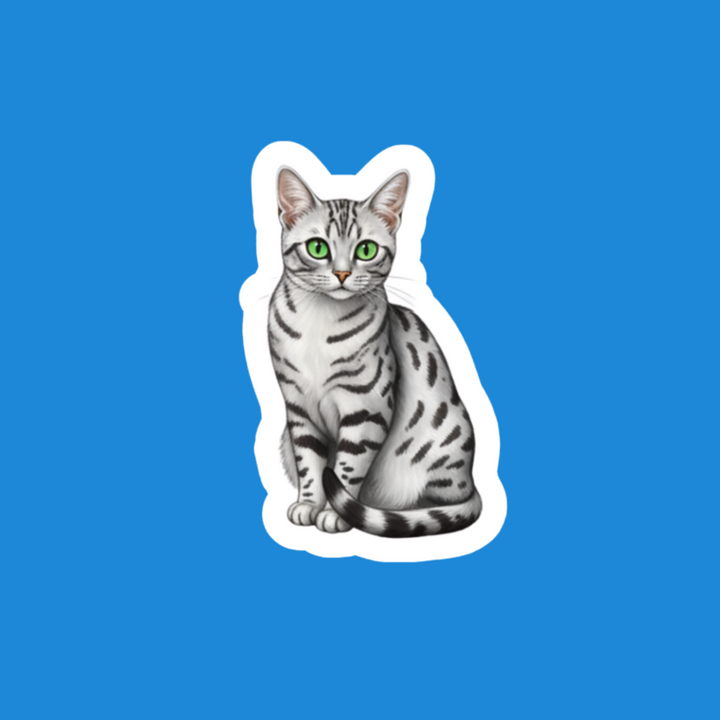 Egyptian Mau Silver Watercolor