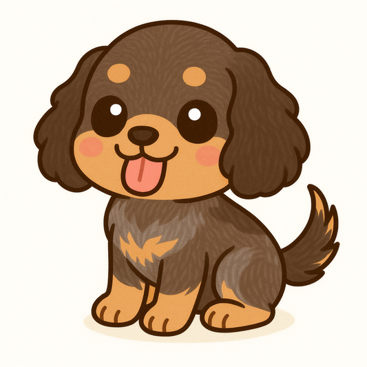 English Cocker Spaniel Vinyl Sticker | Kawaii Dog Art | Cute Dog Lover Gift | 3” Water-Resistant Vinyl | 18 Color Variants - Designs by Mysh
