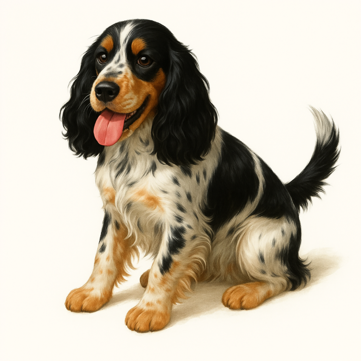English Cocker Spaniel Dog Stickers – Realistic Vinyl Decals –  3" Matte Finish - Designs by Mysh