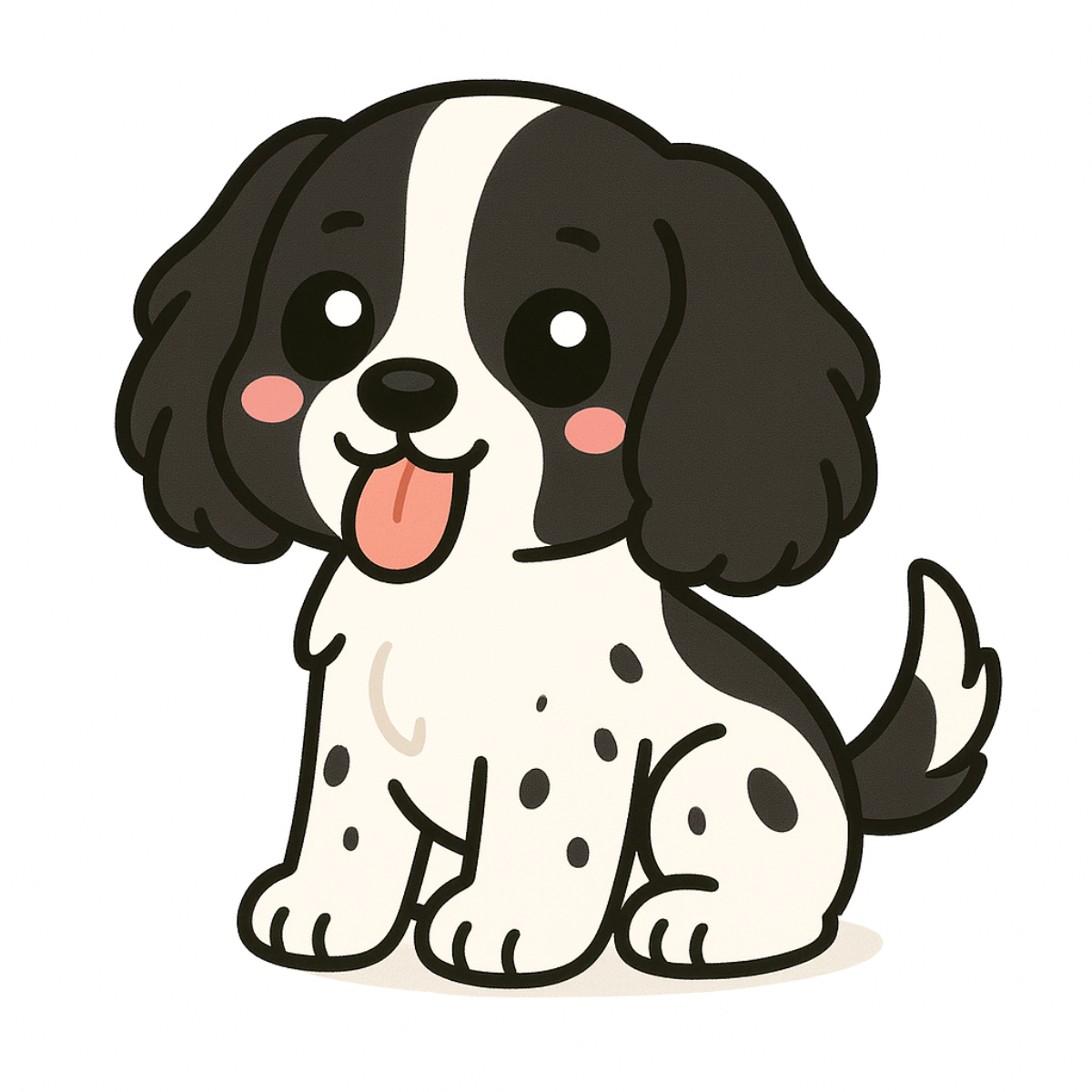 English Cocker Spaniel Vinyl Sticker | Kawaii Dog Art | Cute Dog Lover Gift | 3” Water-Resistant Vinyl | 18 Color Variants - Designs by Mysh