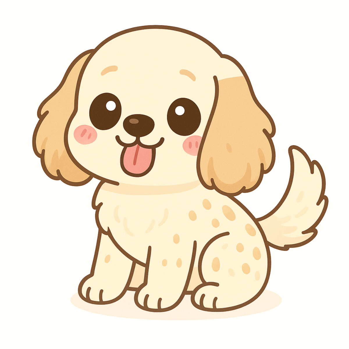 Cute English Cocker Spaniel Dog Magnet – 3" Die Cut | Laminated Cartoon Puppy Fridge Magnet