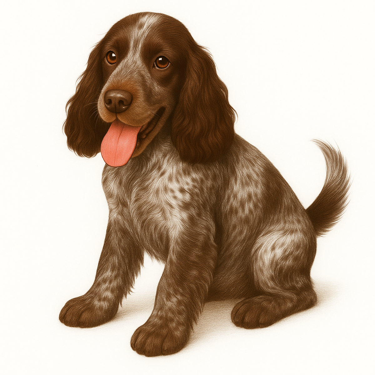 English Cocker Spaniel Dog Stickers – Realistic Vinyl Decals –  3" Matte Finish - Designs by Mysh