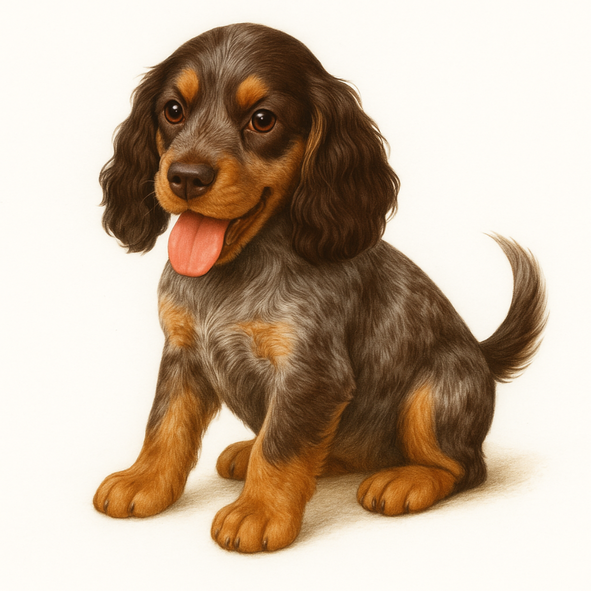 English Cocker Spaniel Dog Stickers – Realistic Vinyl Decals –  3" Matte Finish - Designs by Mysh