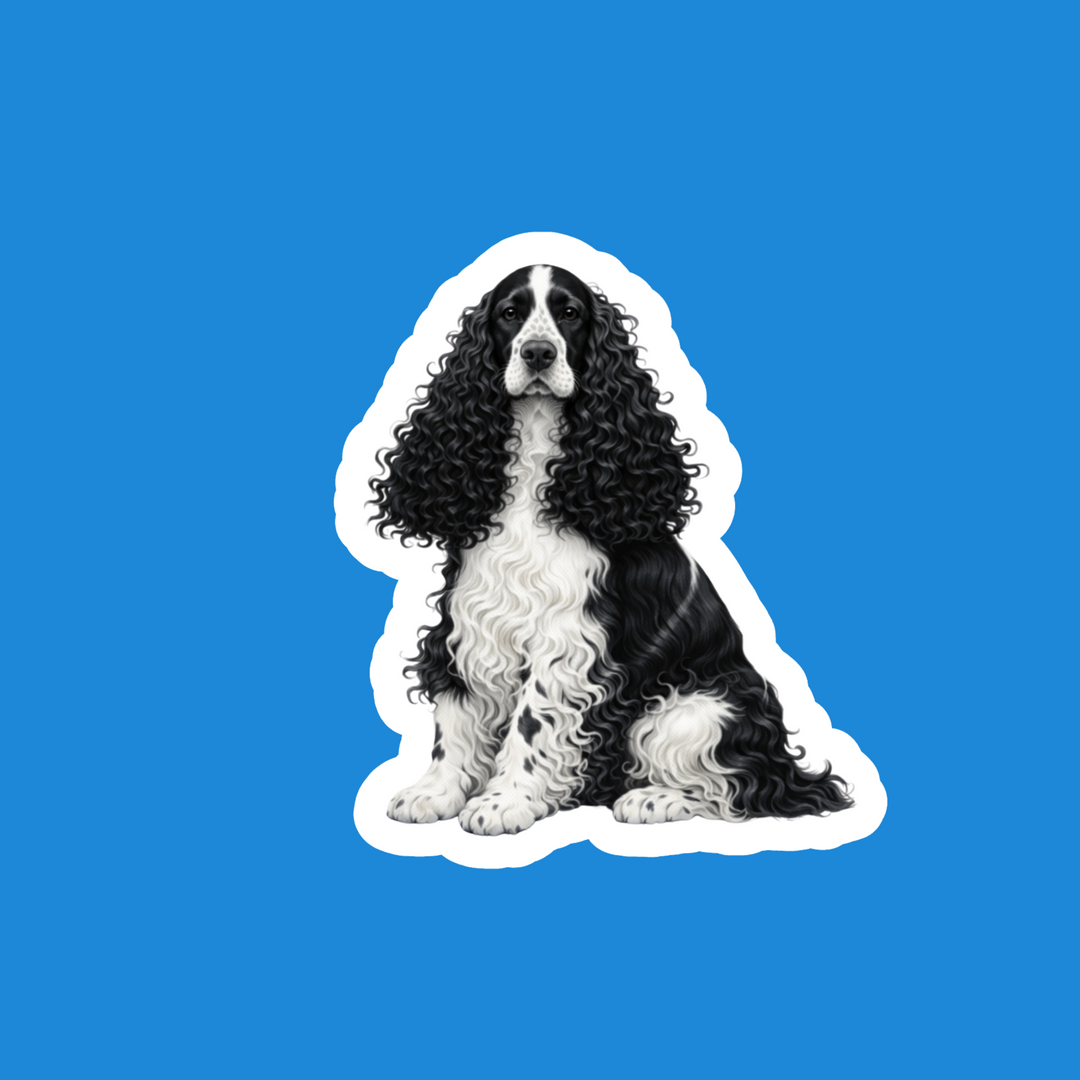 English Cocker Spaniel Black and White - Designs by Mysh