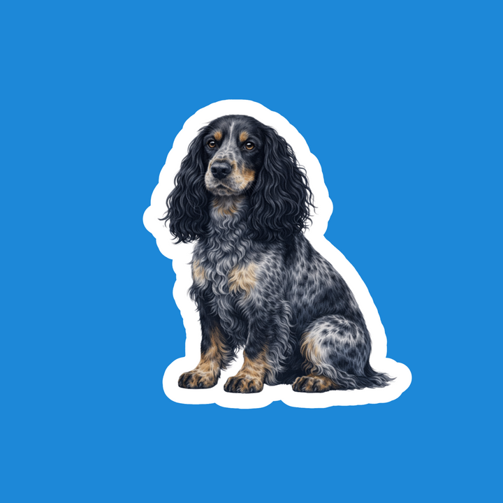 English Cocker Spaniel Blue Roan and Tan - Designs by Mysh