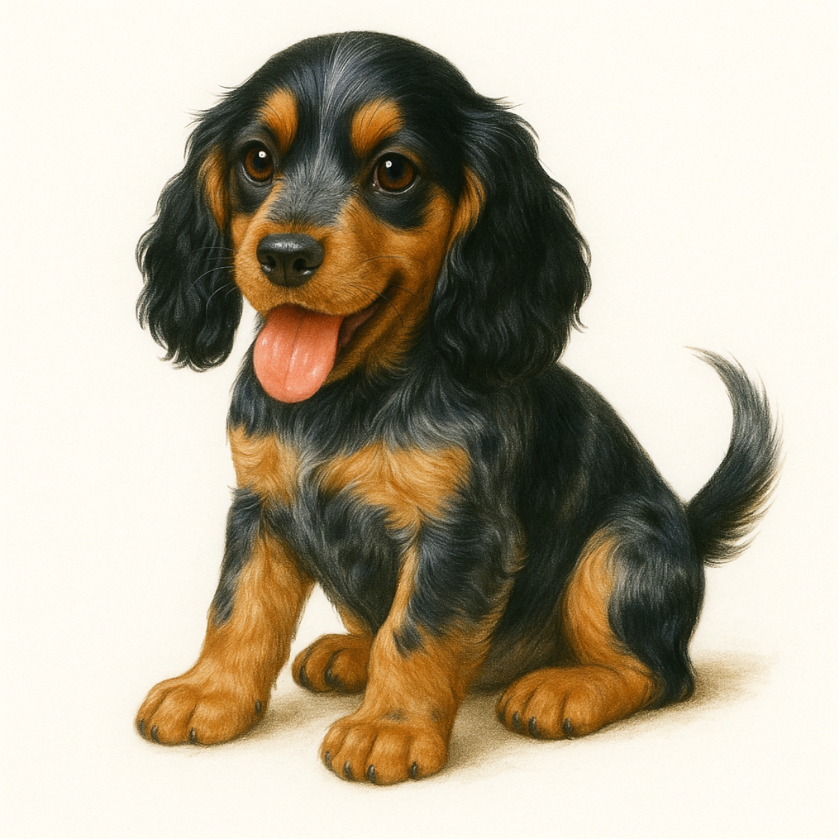 English Cocker Spaniel Dog Stickers – Realistic Vinyl Decals –  3" Matte Finish - Designs by Mysh
