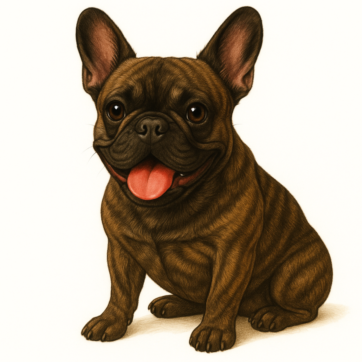 French Bulldog Vinyl Sticker | Watercolor Dog Art | Cute Frenchie Lover Gift | 3” Water-Resistant Vinyl | 9 Color Variants - Designs by Mysh