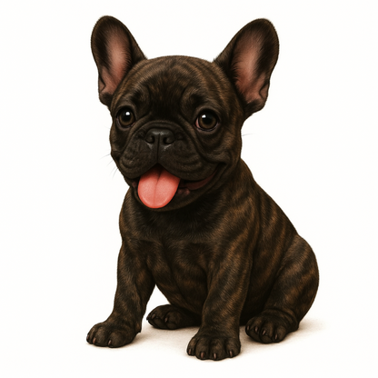 French Bulldog Vinyl Sticker | Watercolor Dog Art | Cute Frenchie Lover Gift | 3” Water-Resistant Vinyl | 9 Color Variants - Designs by Mysh