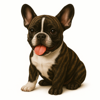 French Bulldog Vinyl Sticker | Watercolor Dog Art | Cute Frenchie Lover Gift | 3” Water-Resistant Vinyl | 9 Color Variants - Designs by Mysh