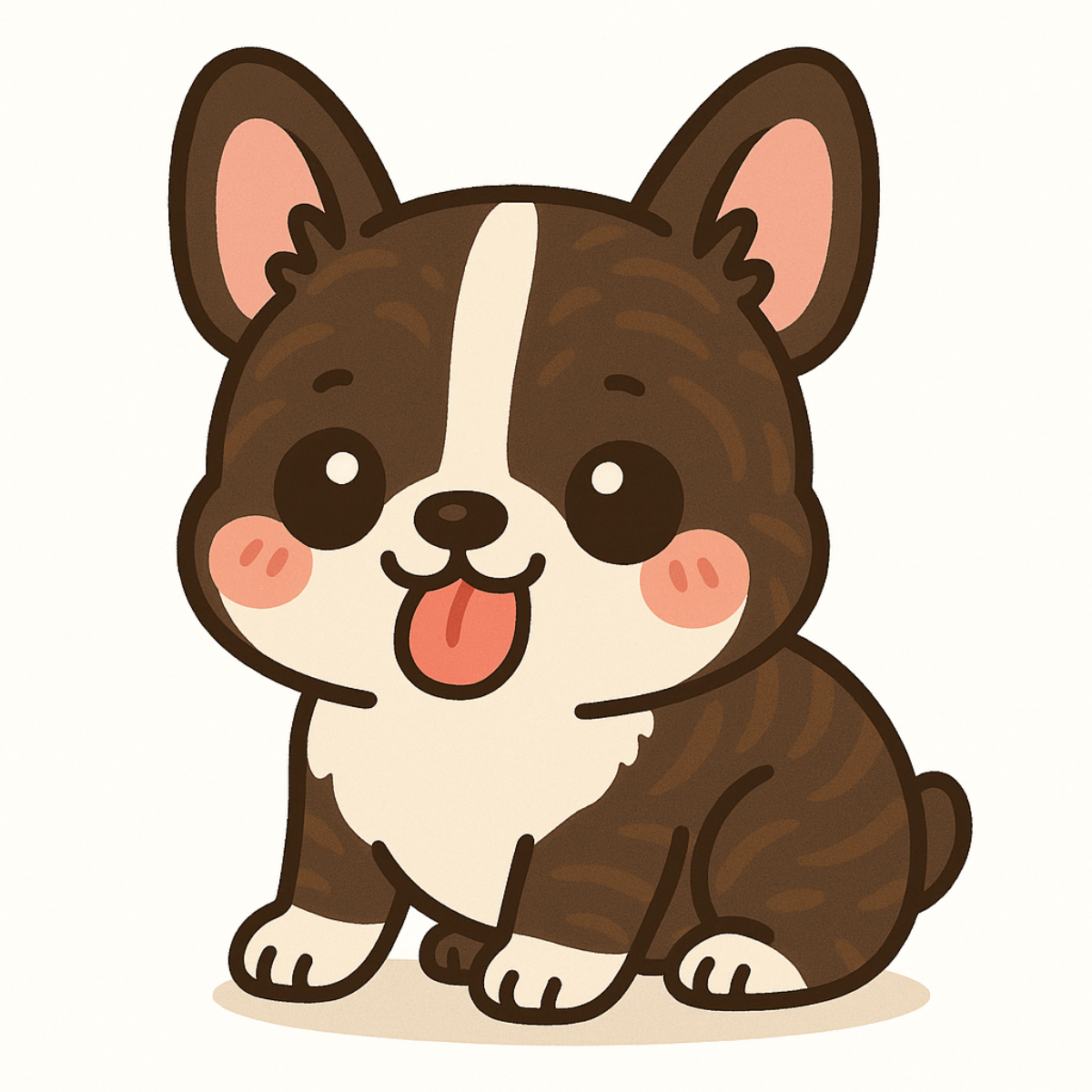 French Bulldog Vinyl Sticker | Kawaii Dog Art | Cute Frenchie Lover Gift | 3” Water-Resistant Vinyl | 9 Color Variants - Designs by Mysh